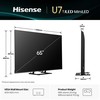 Televizorius Hisense Mini LED TV | 65U7Q | 65 | Smart TV | VIDAA Smart OS | UHD | Juodas