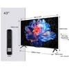 Televizorius TCL 43P69K TV 109.2 cm (43") 4K Ultra HD Smart TV Wi-Fi Juodas