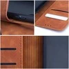 OEM atverčiamas dėklas, skirtas iPhone 14 Tender Book ruda