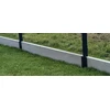 The foundation for the fence. 250 cm x 5 cm x 20 cm