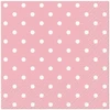 Popierinės servetėlės PAW Rožinė Dots, 25 cm x 25 cm, 20 vnt.