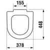 TOILET SEAT JIKA DEEP. 44.8 x 37.8 cm