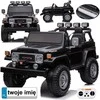 Akumuliatorinė transporto priemonė vaikams Jokomisiada Toyota Land Cruiser PA0285, 2 vietų | spalva: juoda