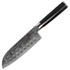 Tuotown Damasko plieno Santoku peilis, 18 cm