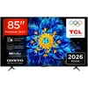 Televizorius TCL P8L 85P8L TV 2.16 m (85") 4K Ultra HD Smart TV Wi-Fi Juodas 450 cd/m²
