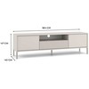 TV staliukas „Top E Shop“ RTV KAMARO 160 SLIM/GL CASMERE COLOUR