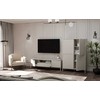 TV staliukas „Top E Shop“ RTV KAMARO 160 SLIM/GL CASMERE COLOUR