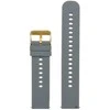 Pacific U27 rubber watch strap - dark pilka/auksinis - 20mm