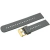 Pacific U27 rubber watch strap - dark pilka/auksinis - 22mm