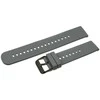 Pacific U27 rubber watch strap - dark pilka/juodas - 18mm