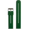 Pacific U27 rubber watch strap - dark žalias/sidabrinis - 18mm