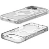 Urban Armor Gear UAG Plyo MagSafe dėklas, skirtas iPhone 17 Pro – skaidrus ir baltas