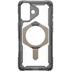 UAG Urban Armor Gear dėklas PLASMA XTE, suderinamas su „MagSafe“, skirtas IPHONE 17, pelenų / titano spalvos