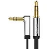 Ugreen flat cable audio cable AUX 3.5mm mini jack 1m sidabrinis (10597)
