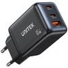 Unitek GAN 2xUSB-A, USB-C, PD 3.0, 65W mains charger