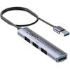 UNITEK kompaktiškas USB-A šakotuvas 3x USB 2.0 + 3.0 5GBPS