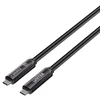 Unitek Kabelis optyczny USB-C | 10Gbps | PD60W | 8K@30Hz | juoda, 5m