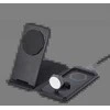 Urban Armor Gear UAG 3in1 kelioninis įkroviklis 15W, suderinamas su „MagSafe“, laidai, kištukai ir organizatorius pridedami (juoda)