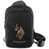 Us Polo Assn Krepšys telefonui US Polo Petit Pique Crossbody juodos spalvos