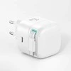 USAMS įkroviklis 1xUSB-C su ištraukiamu USB-C laidu (tik antgalis) PD+QC 35W Gan Fast Charging juodos spalvos