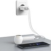 USAMS Laidinis įkroviklis 2xUSB-A + kabelis USB-C/ USB-A Fast Charging baltos spalvos series HC HCXLTZ03