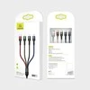 USAMS pintas kabelis U26 4in1 1,2m 2A greitas įkrovimas (2xlightning/microUSB/USB-C) SJ317USB01 (US-SJ317)