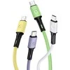 USAMS U52 microUSB 2A greito įkrovimo kabelis 1 m violetinės spalvos SJ435USB04 (US-SJ435)