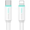 USAMS Kabelis USB-C/Lightning 1m SJ735 30W baltos spalvos YU Series SJ735USB02 (US-SJ735)