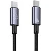 USAMS Kabelis USB-C į USB-C 60W 1.2m greito įkrovimo plienas/tamsus SJ661USB01 (US-SJ661)