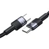 USAMS Kabelis USB-C į USB-C 60 W greito įkrovimo nešvarumai SJ724USBSG01 (US-SJ724)