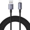 USAMS Kabelis USB į Lightning 2,4A 1,2m greito įkrovimo nešvarumai SJ667USB01 (US-SJ667)