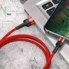 USAMS Kabelis pintas U26 lightning 1m1vnt. for set 2A Fast Charging raudonos spalvos SJ311IP02 (US-SJ311)