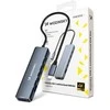 USB-C 6 viename šakotuvas Wozinsky WHBC10Y4S daugiafunkcis, aliuminio, su 25 cm laidu · pilkas