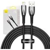 USB laidas, skirtas Lightning Baseus Glimmer Series, 2.4A, 2m (juodas)