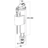 Vožtuvas Nicoll SIL50, 210 mm