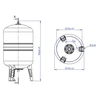 Varem Vertical hydrophore tank 100 l us100362cs0a2000