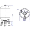 Varem Vertical hydrophore tank 50 l us050362cs0a2000