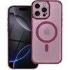 OEM dėklas, skirtas iPhone 17 Pro Max / 18 Pro Max (žemas kameros kraštas), „Variete Mag Cover“, suderinamas su „MagSafe“ violetinė