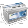 Akumuliatorius Varta E38 12 V, 74 Ah, 750 A, pliusas dešinėje