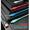 Cable USB A to Lightning VEGER 2,4A V105 1,2 m juodas