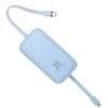 VEGER išorinė baterija 10000 mAh su integruotais laidais, C tipo / „Lightning PD QC3.0“ 35W K1 (W1188) dangaus mėlynas