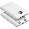 Powerbank Veger C11 (W1170) PD QC3.0 2A 22,5W 10000 mAh su with built-in USB C cables/ Lightning baltas