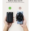 Nešiojamoji baterija Veger C11 (W1170) PD QC3.0 2A 22,5W 10000 mAh su integruotais laidais USB C / Lightning juodas