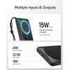 Powerbank compatible with MagSafe Veger MagOn (VP1151 / W1151) PD QC3.0 2A 20W 10000 mAh with wireless charging juodas