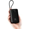 Powerbank Veger K2 (W2068) PD QC3.0 35W 20000 mAh with built-in Type C cables / Lightning juodas