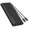 Nešiojamoji baterija Veger TCE130 (W2503) PD 130W 25000 mAh su integruotais C tipo laidais / Lightning juodas