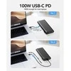 Nešiojamoji baterija Veger TCE130 (W2503) PD 130W 25000 mAh su integruotais C tipo laidais / Lightning juodas