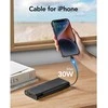 Nešiojamoji baterija Veger TCE130 (W2503) PD 130W 25000 mAh su integruotais C tipo laidais / Lightning juodas