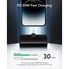 Nešiojamoji baterija Veger PlugOn (W0558P) PD QC3.0 2,4A 20W 5000 mAh su integruota jungtimi Lightning juodas