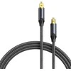 Vention optical audio cable, braided, 10 m, Juodas
